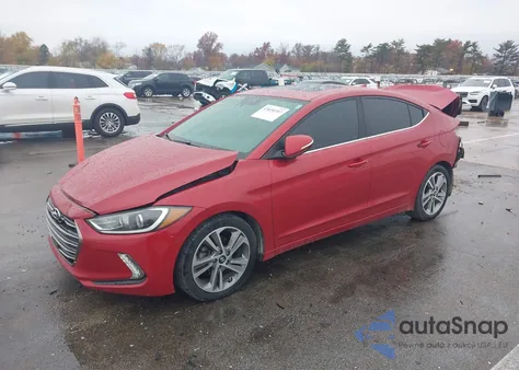 2018 Hyundai Elantra Limited из США, поврежденный, VIN 5NPD84LF6JH225268